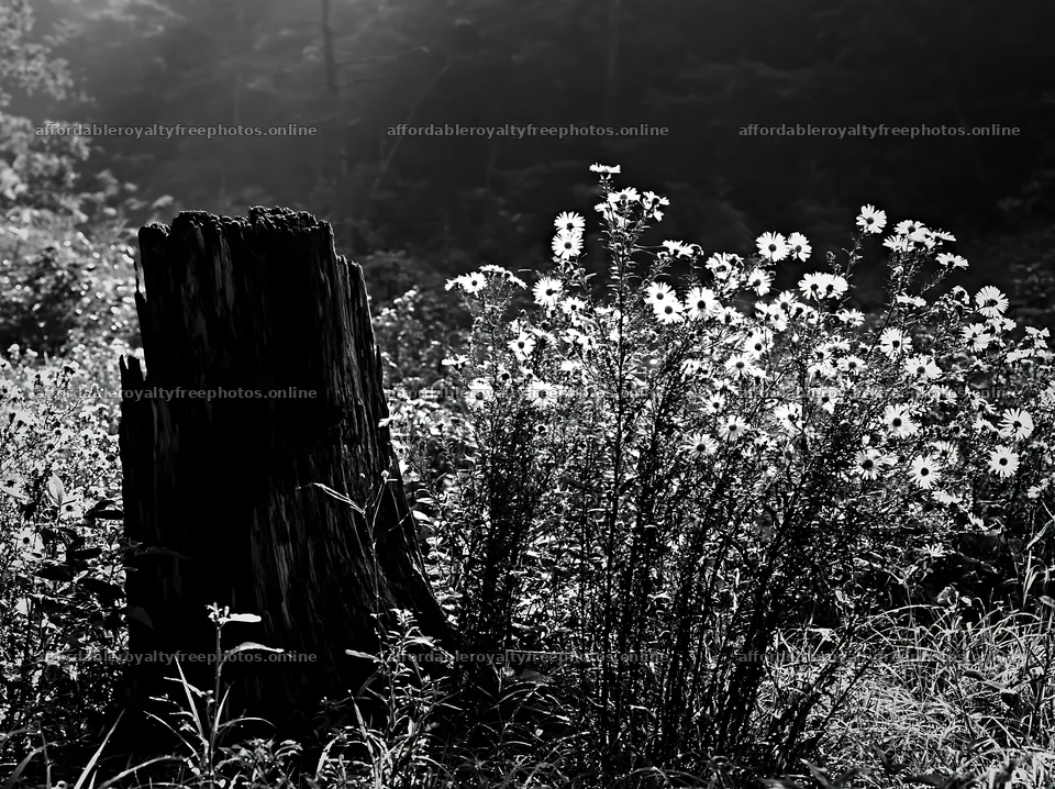Fukushima native meadow with weathered stump and – royalty-free photos 9174x6866