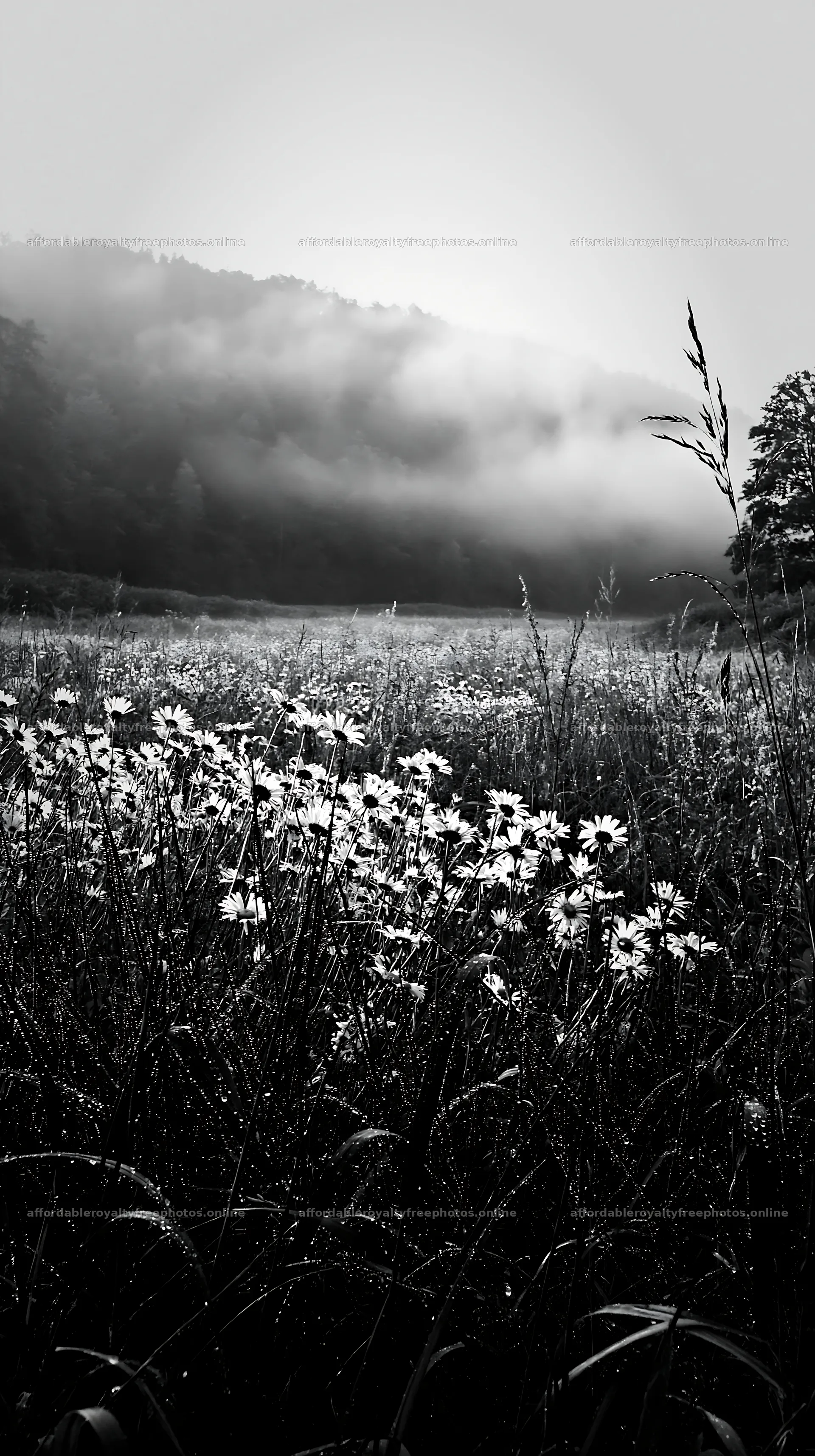 Floodplain meadow with reeds and flowers in Saga region – royalty-free photos 5938x10608
