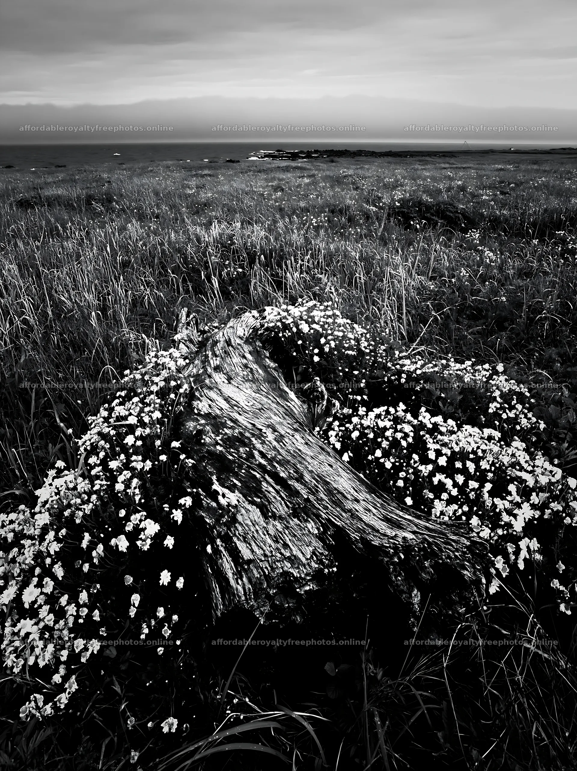 Ishikawa coastal meadow storm washed driftwood – royalty-free photos 6866x9174