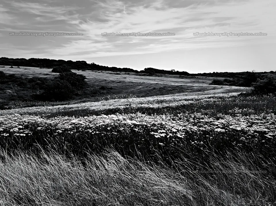 Sunny flowering limestone meadow at midday – royalty-free photos 9174x6866