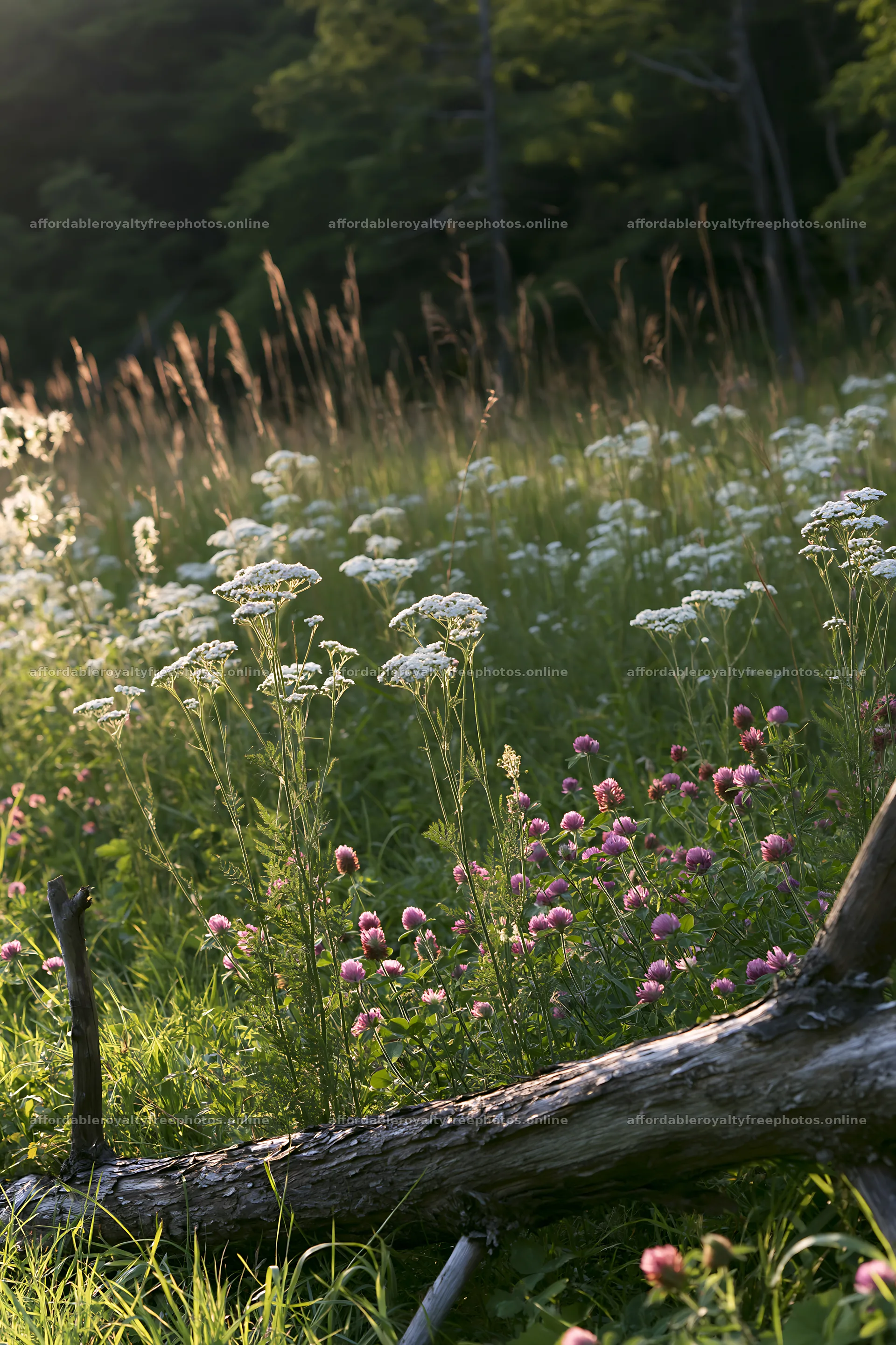 Yamagata rewilded meadow with fallen branch and – royalty-free photos 6480x9722