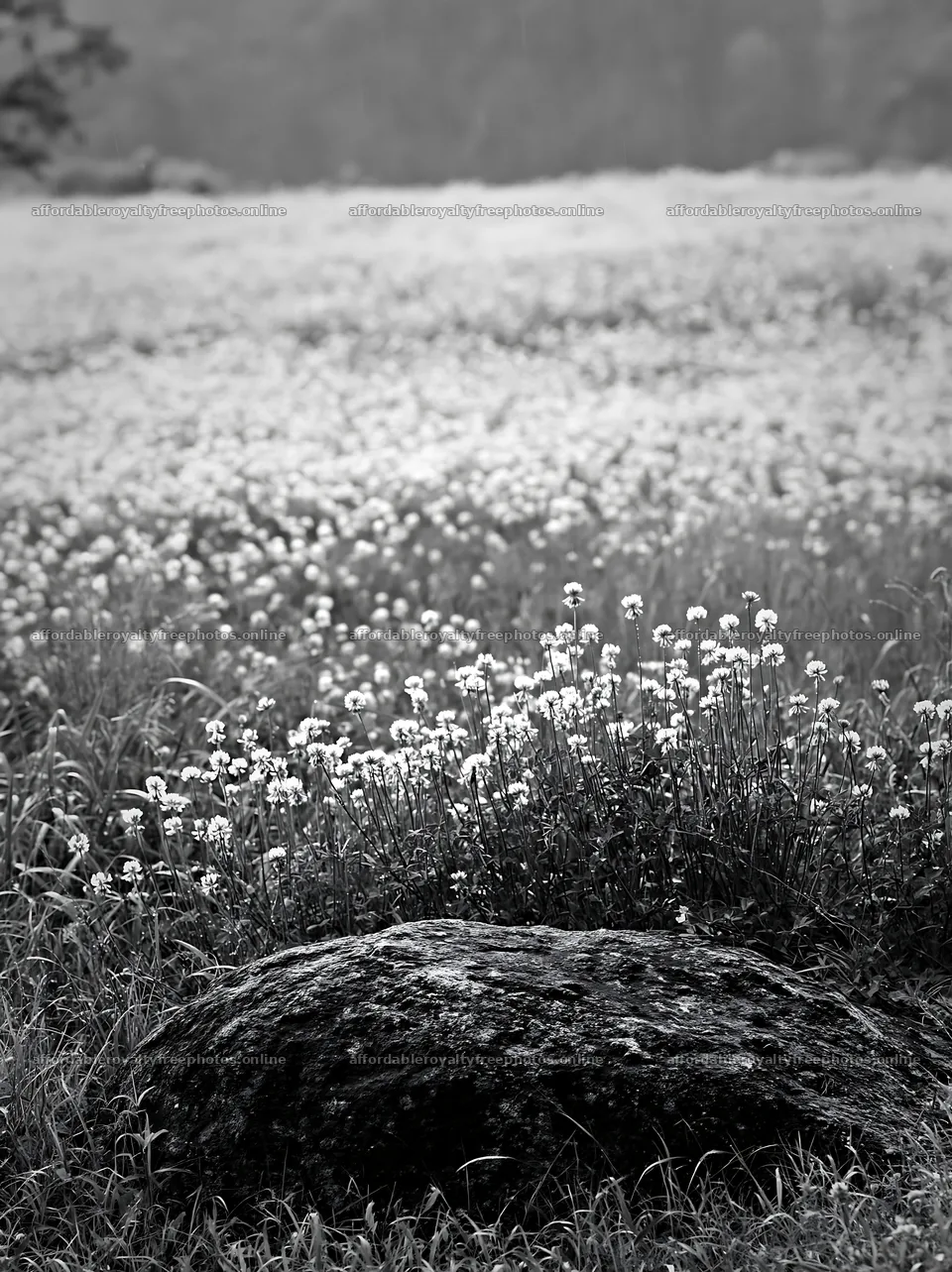 Hiroshima rainy meadow smooth rock foreground – royalty-free photos 6866x9174