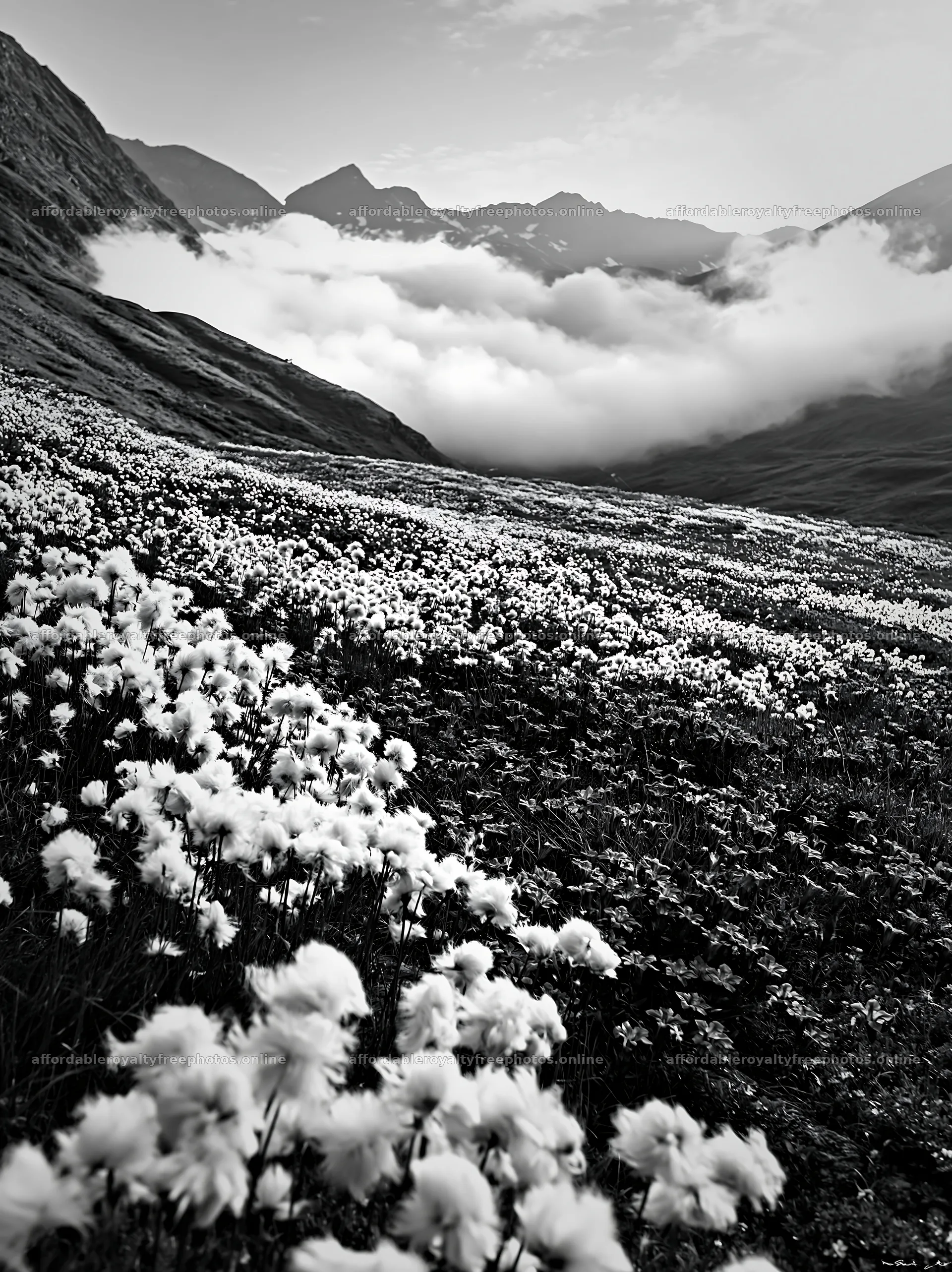 Swiss alpine meadow with flowers and mountains – royalty-free photos 6866x9174