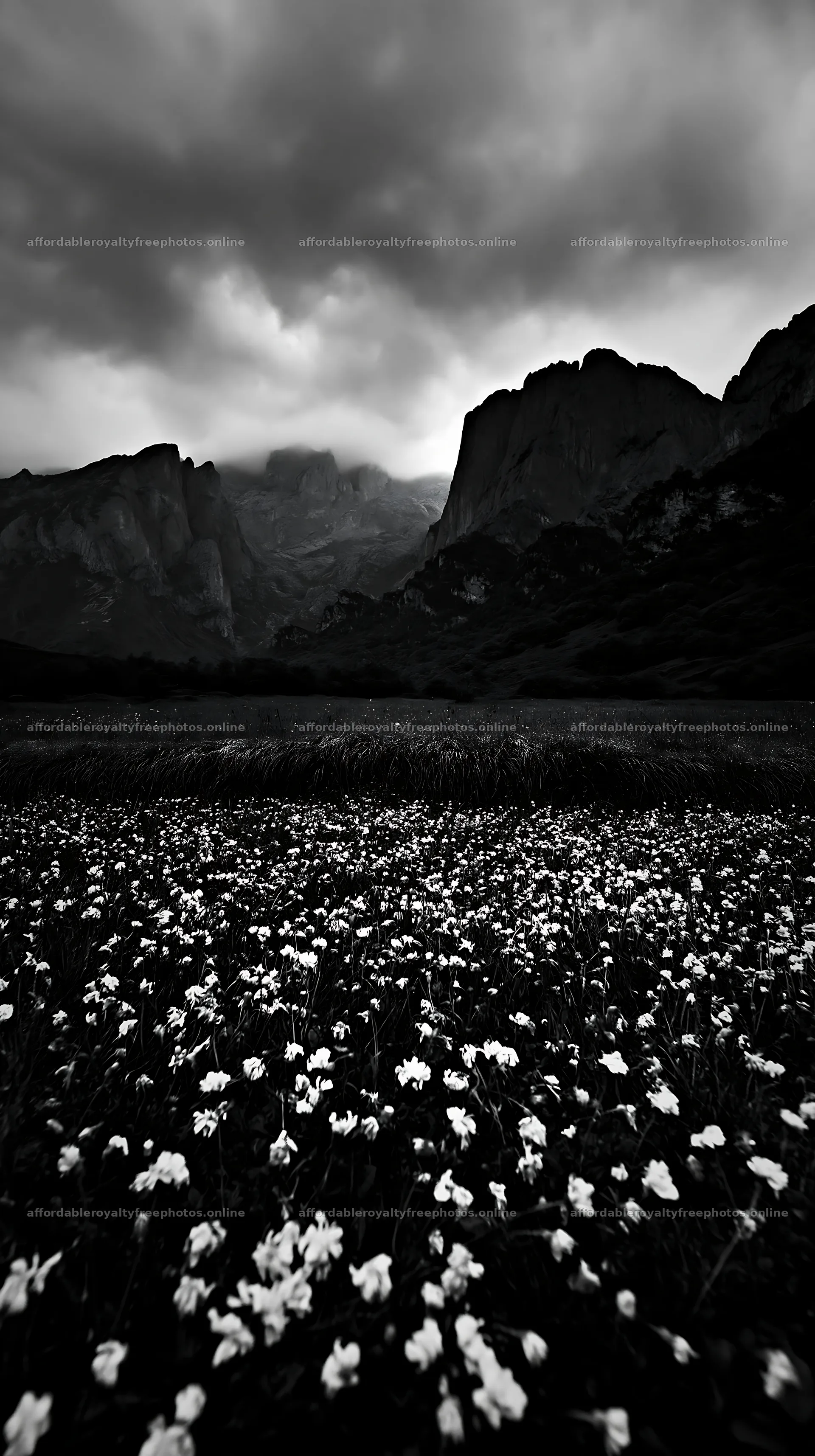 Sunlight shining on meadow in Picos de Europa mountains – royalty-free photos 5938x10608