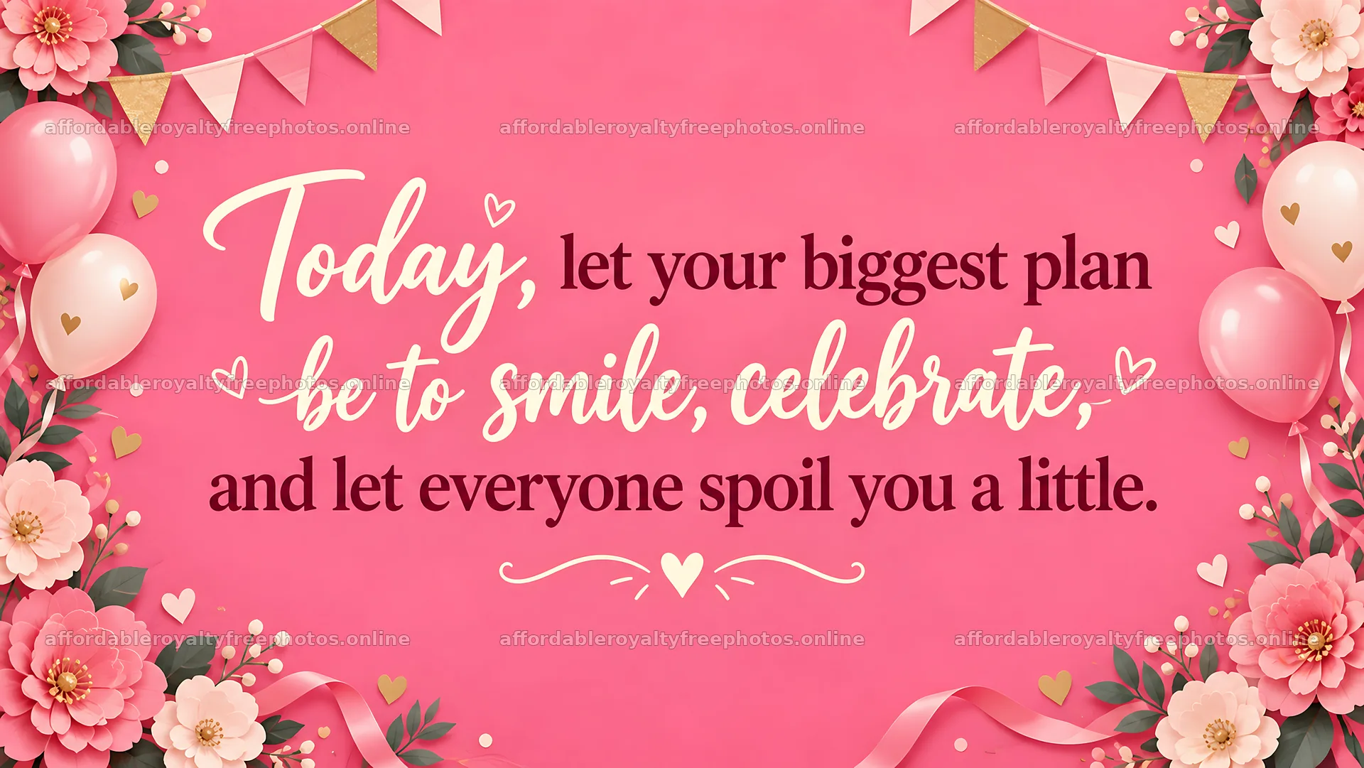 Pink Floral Graduation Celebration Greeting – royalty-free photos 10324x5812