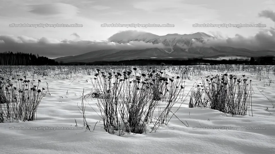 Snow covered landscape with Biei hills in winter – royalty-free photos 10608x5938