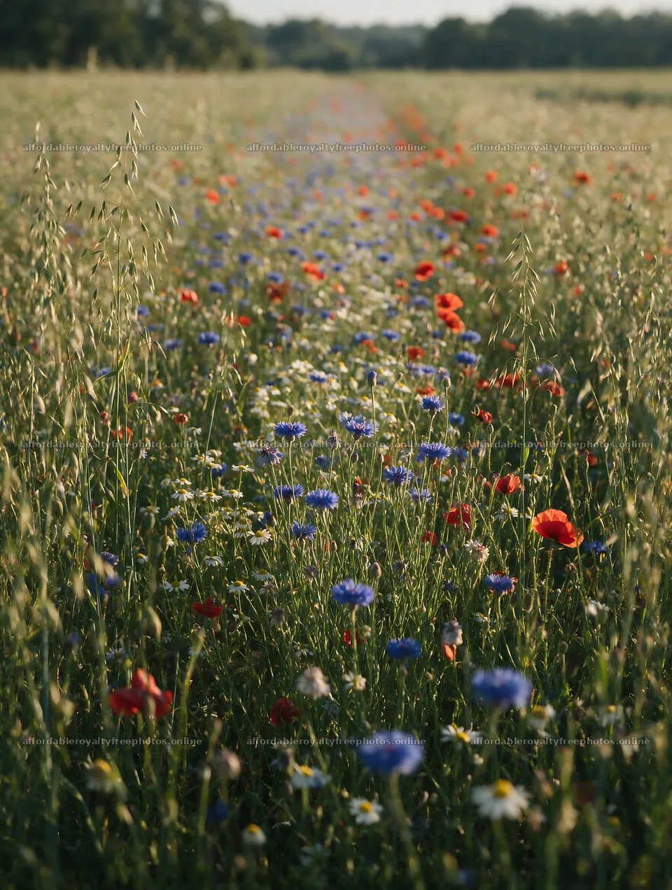 Biodiverse meadow filled with colorful wildflowers in – royalty-free photos 6898x9134