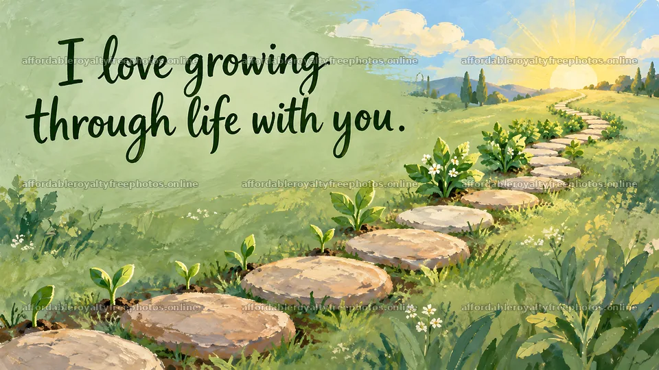 I Love Growing Through Life With You – royalty-free photos 10324x5812