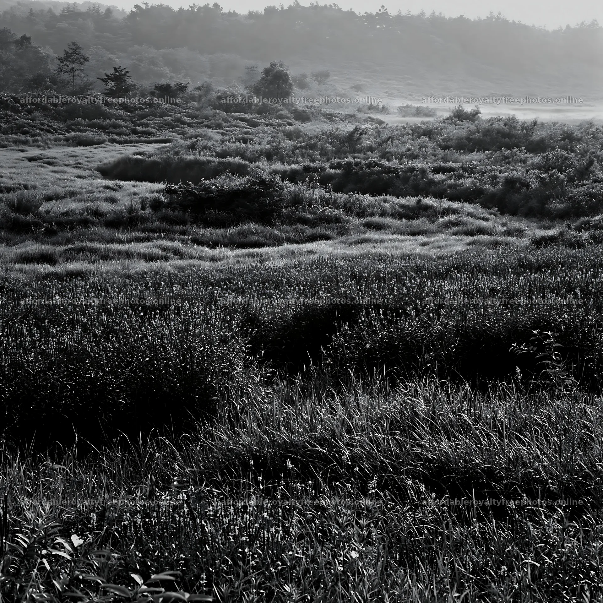 Niigata floodplain restoration meadow dew foreground – royalty-free photos 7938x7938
