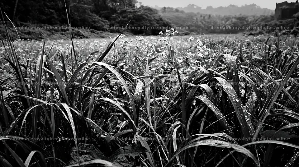 Kochi monsoon meadow rain beaded grasses – royalty-free photos 10608x5938