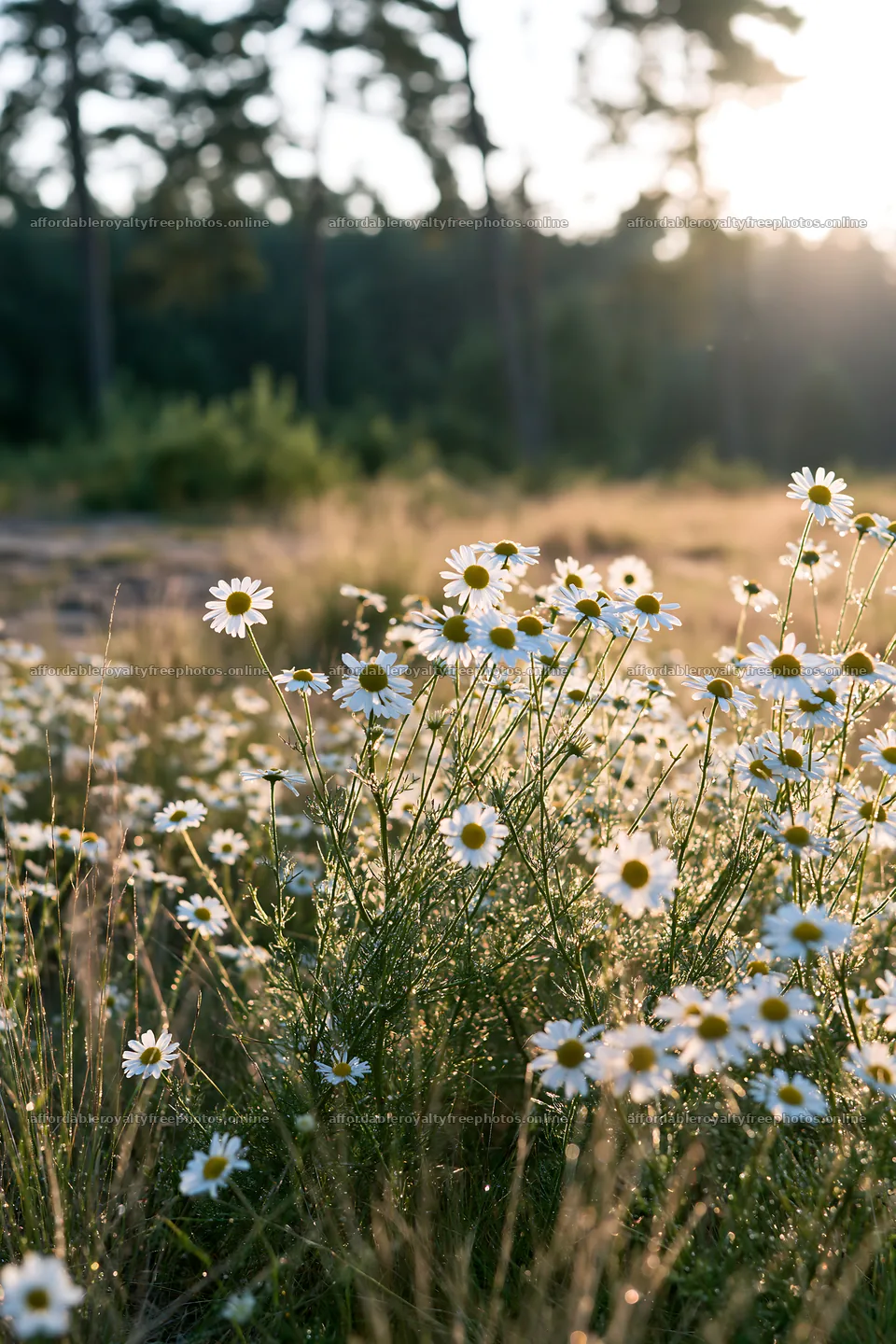 Chamomile meadow for wellness campaign in sunny field – royalty-free photos 6480x9722