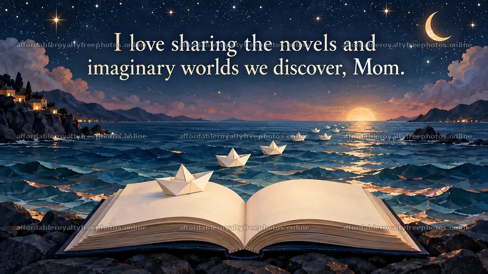 A Storybook Sea Greeting for Mom – royalty-free photos 10324x5812