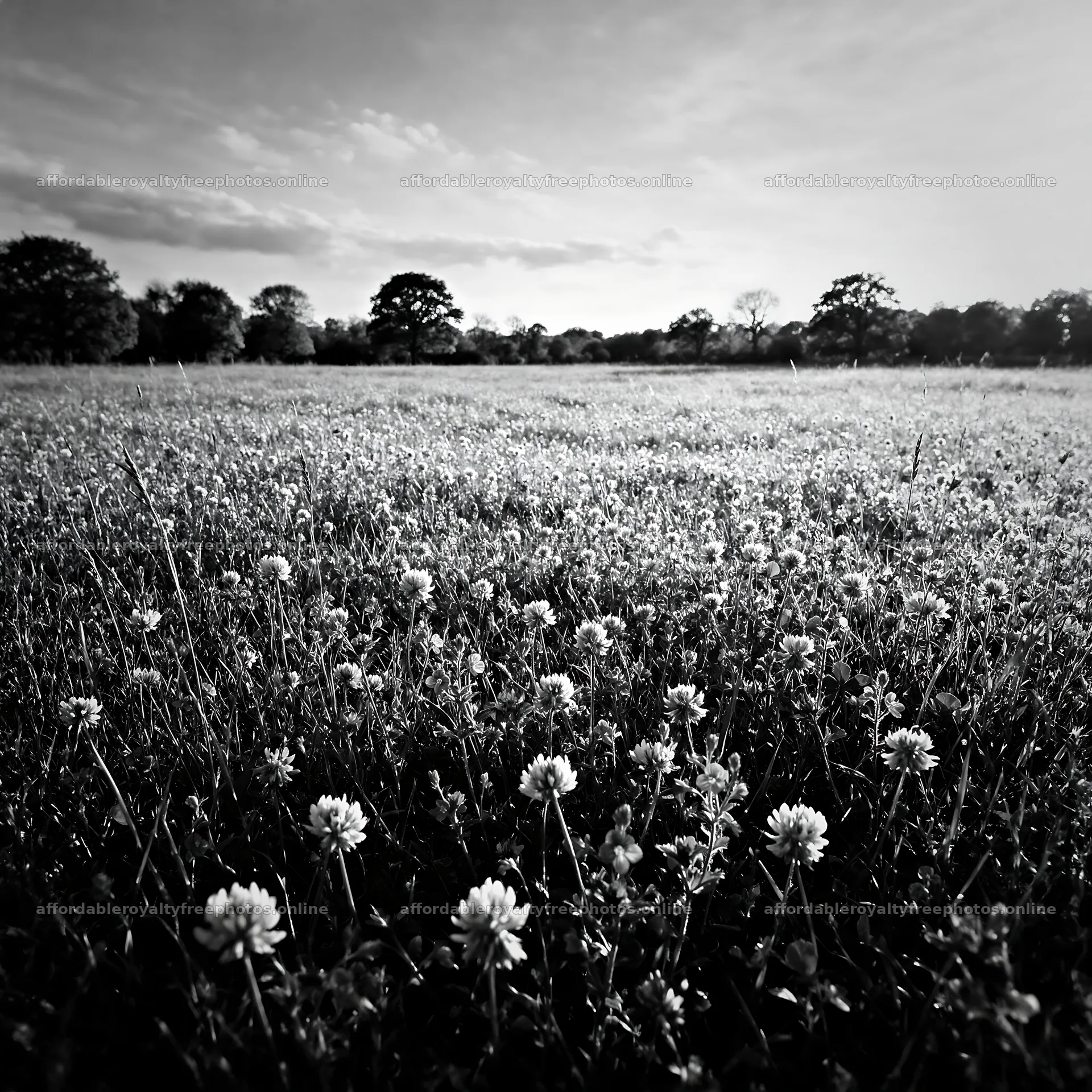 Clover speedwell meadow in a sunny field with blue sky – royalty-free photos 7938x7938