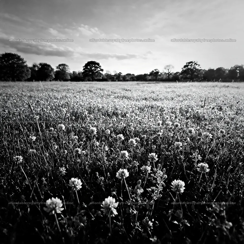 Clover speedwell meadow in a sunny field with blue sky – royalty-free photos 7938x7938