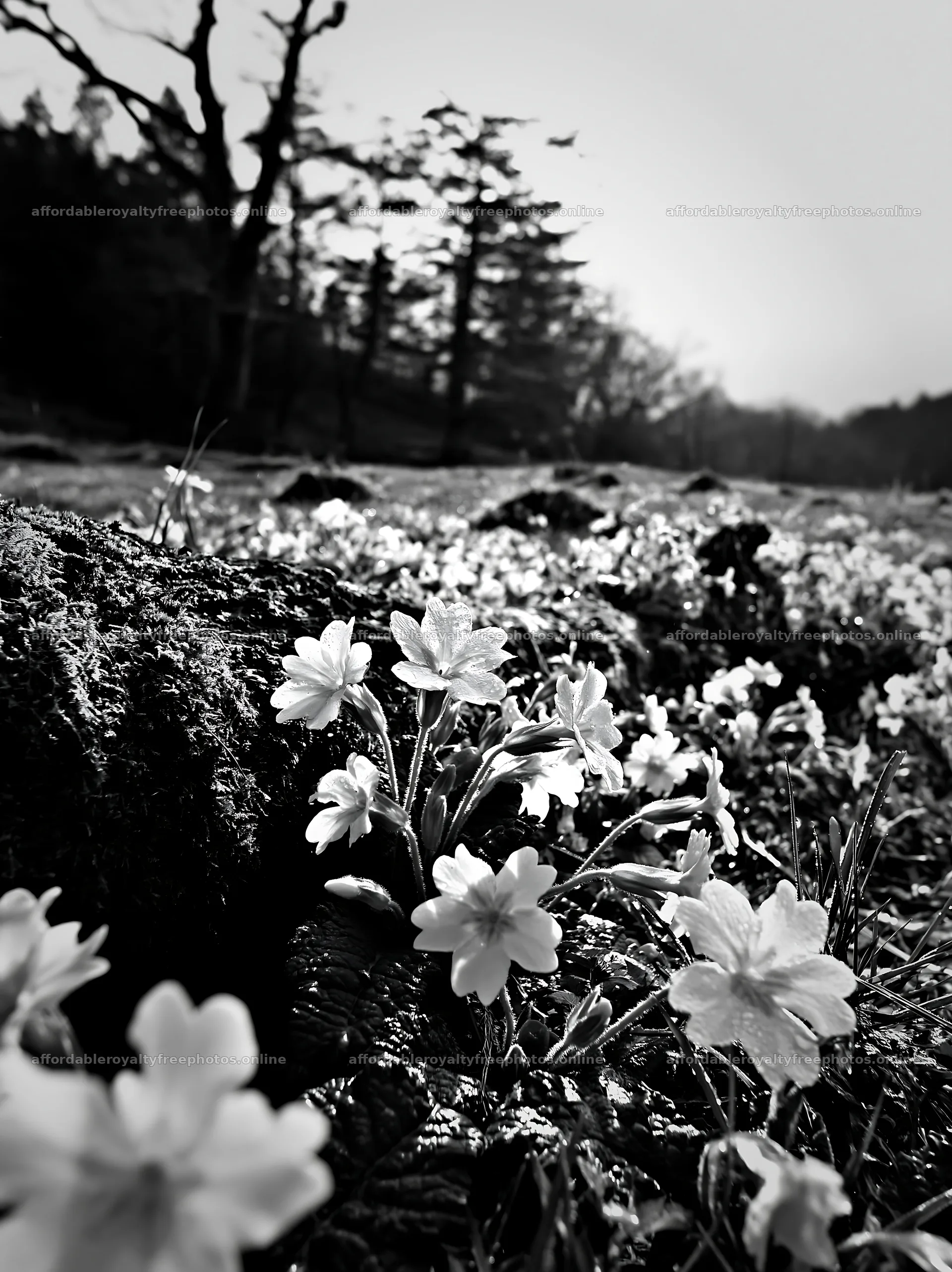 Gifu low carbon meadow mossy log with flowers in – royalty-free photos 6866x9174