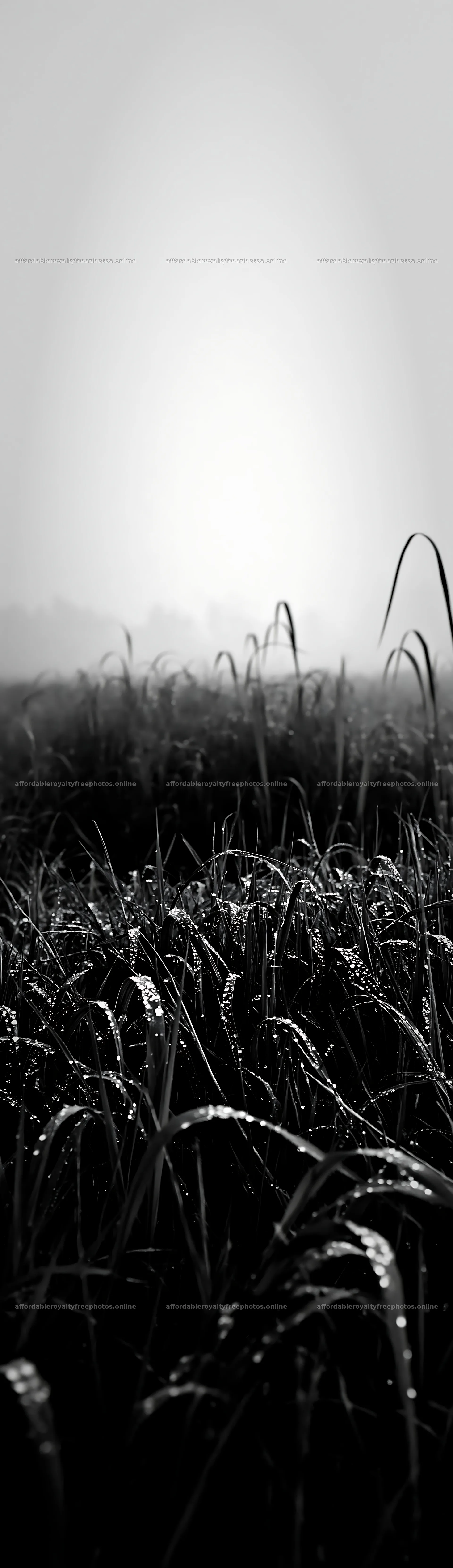 Expansive Hokkaido restoration meadow with dewdrops – royalty-free photos 4268x14762
